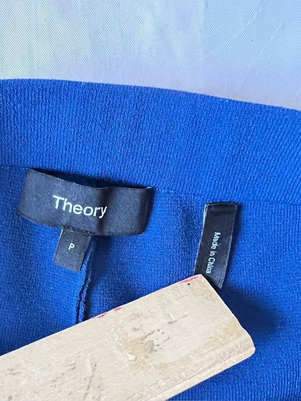 Theory Compact Crepe Crop Flare Pant Royal Blue Size XS P elastic W 26